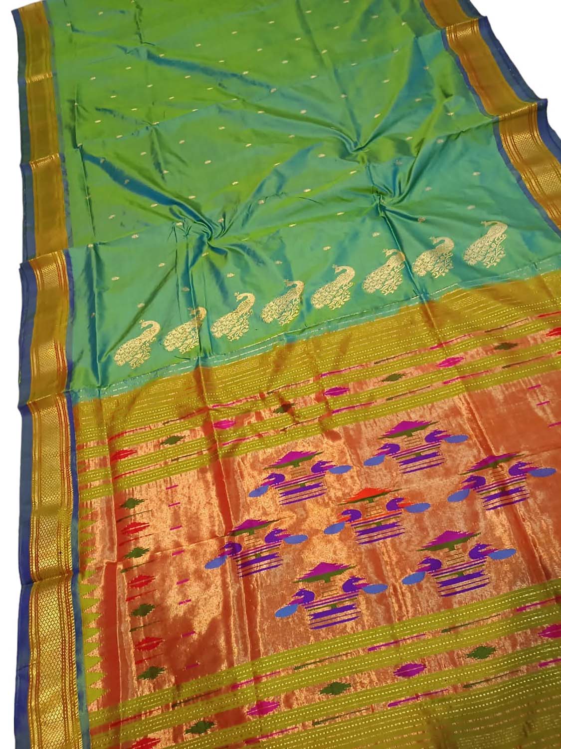 Paithani Saree in Light Green