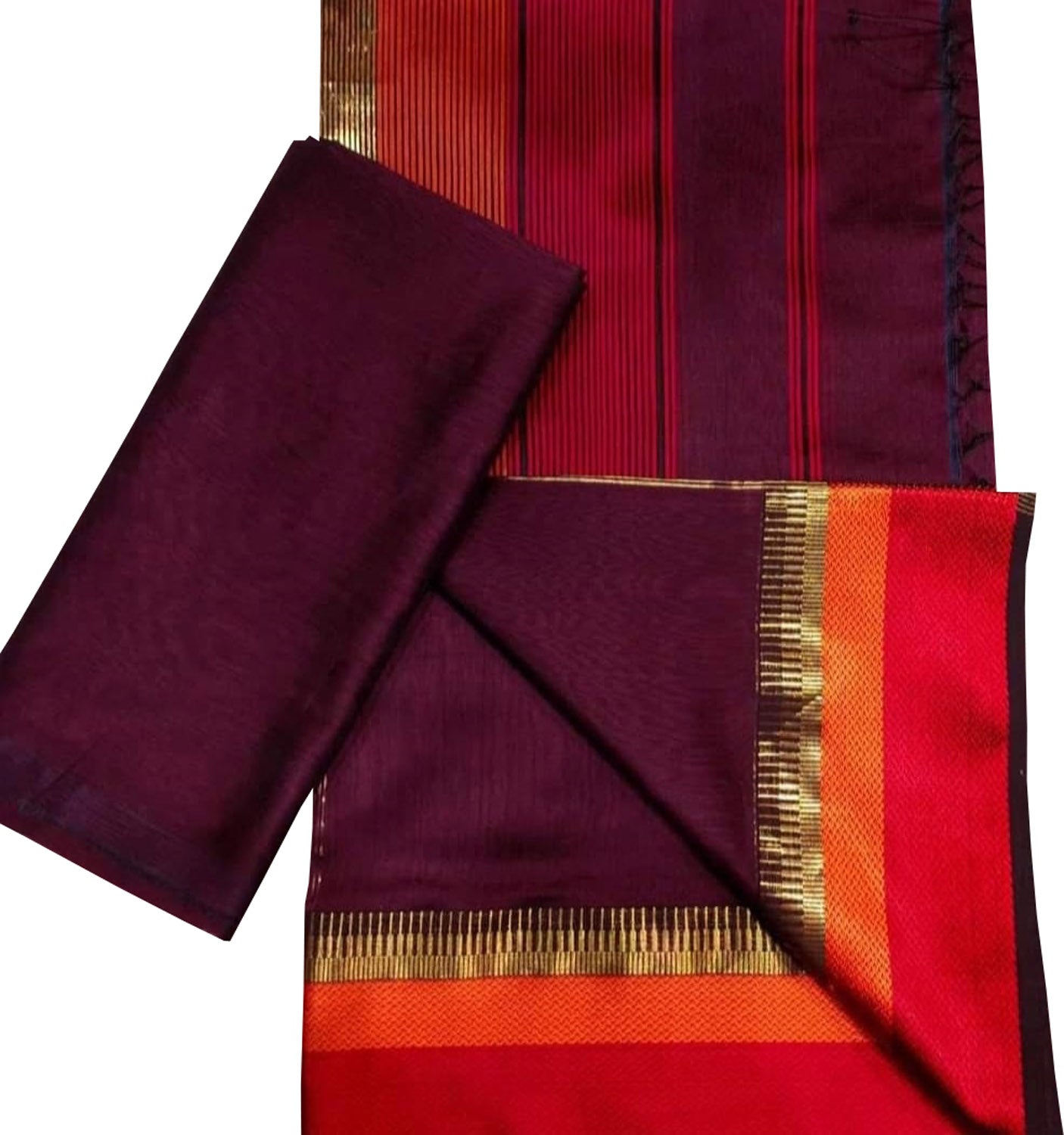 Silk Dress Material - Buy Maheshwari Tissue Silk Unstitched Suit Set l  iTokri आई.टोकरी