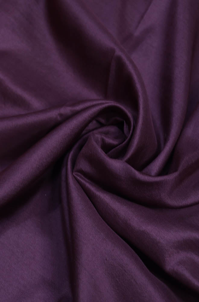 Purple Plain Pure Silk Fabric ( 1 Mtr ) - Luxurion World