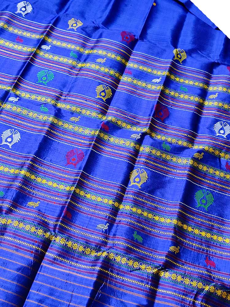 Handwoven Mulberry Silk Sambalpuri Saree - Seerat