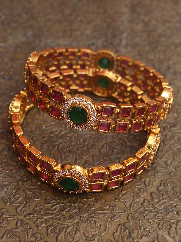 Fine Ruby Bangle | Mangatrai Pearls & Jewellers
