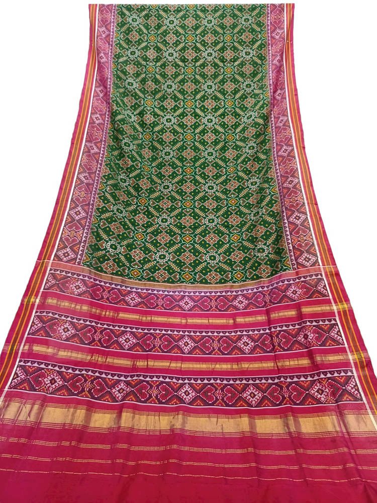 Elephant double ikat patan patola saree | Saree, Pakistani dresses,  Handloom saree