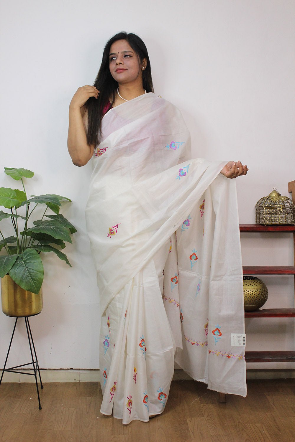 Buy Daily Wear Peach Digital Printed Linen Saree Online From Surat  Wholesale Shop.