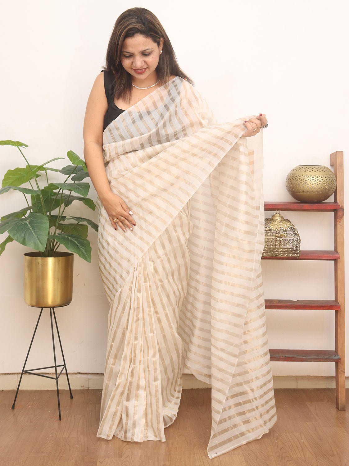 Neelam Chanderi Silk Saree : Buy Chanderi Saree Online : Buy Handloom – Ek  Dori