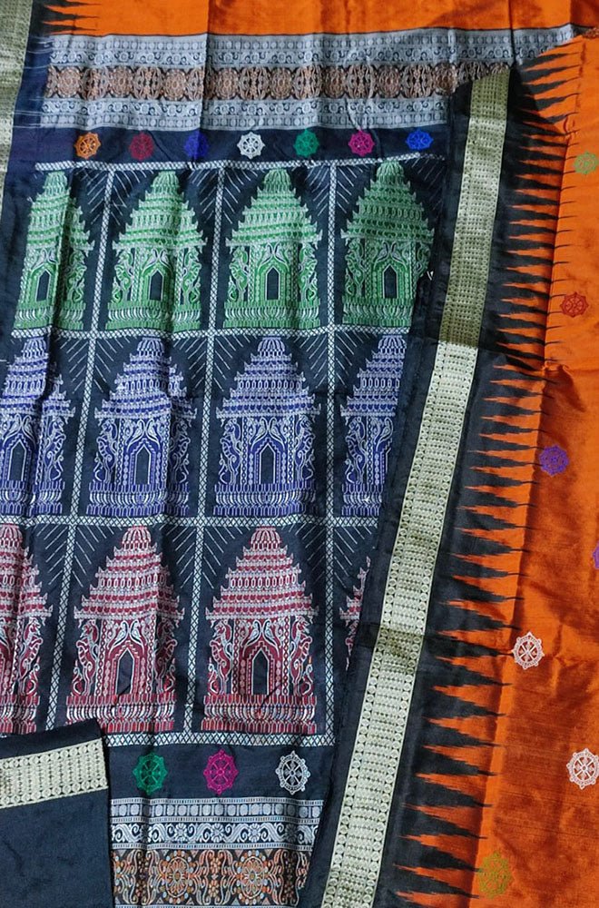 Latest Sambalpuri Dhadi Pasapali Cotton Saree Is Design Like Lion, Deer And  Elephant Pattern. Available With Blous Epiece. at Rs 7199 | Sambalpuri  Sarees | ID: 25367134312