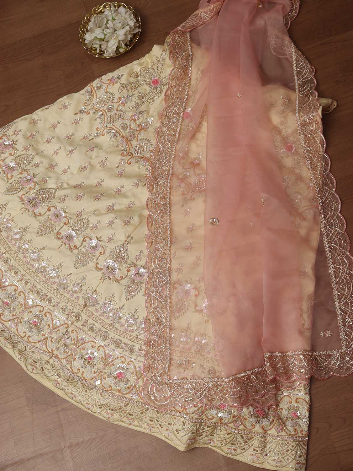 Light Pastel Floral Lehenga – Studio East6