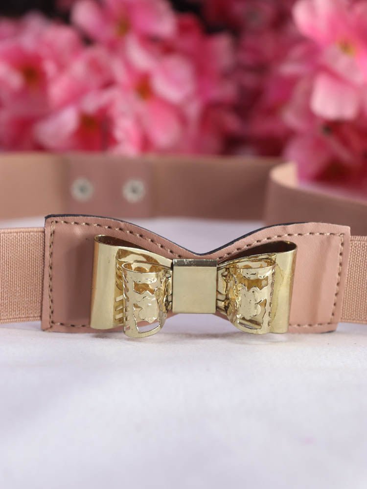Chic Pink Bow Elastic Belt - Perfect Accessory for Every Look - Buy Now