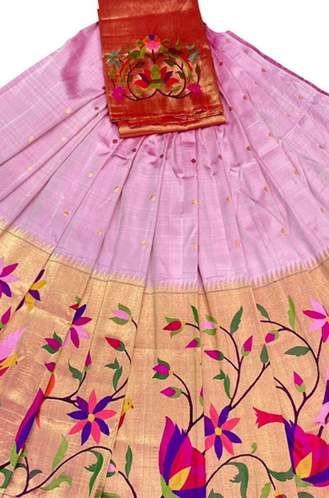 ANGHAN BROTHERS Women's Kanchipuram Kanjivaram Indian Traditional Style Silk  Pure Zari Weaving Un-Stitched Traditional Lehenga Choli Set, Half Saree  (green) : Amazon.in: Fashion