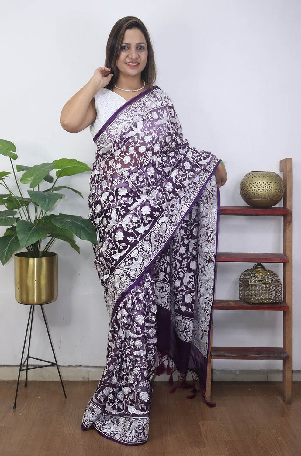 Buy Grey Sarees for Women by Silk Lane Online | Ajio.com