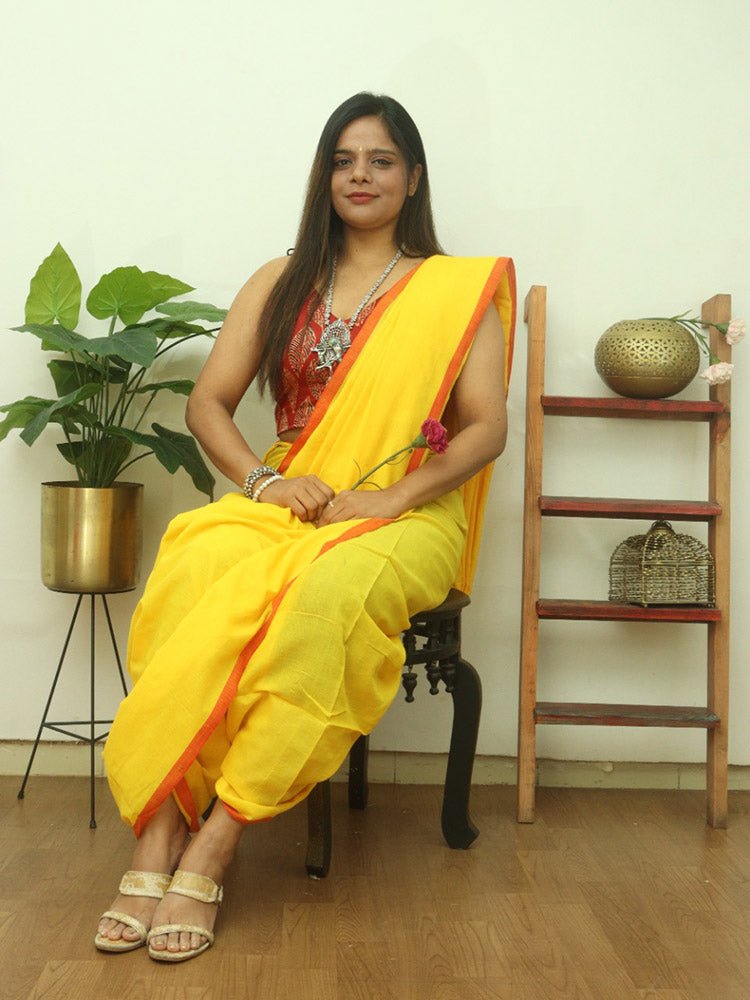 Buy Yellow Sarees for Women by SATRANI Online | Ajio.com